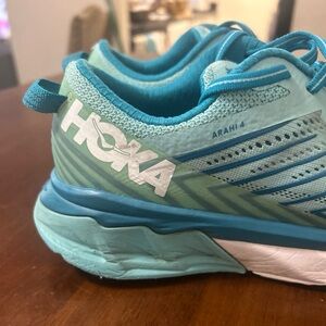 Hoka One One Arahi 4 Running Shoes Aqua Blue 1106474 ASCS Women's US Size 7.5